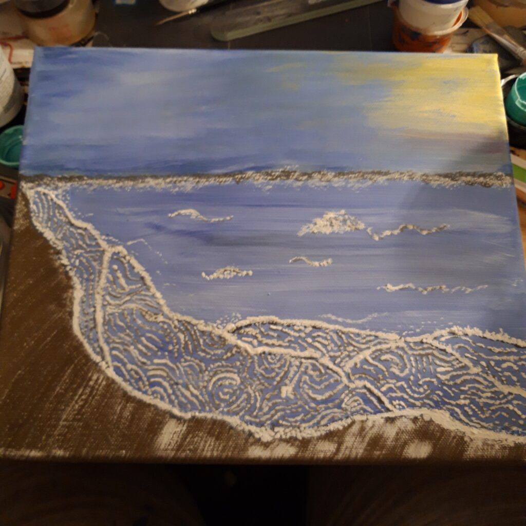 Himmel, meer und strand