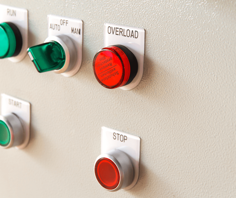 mehrere Knöpfe an der Wand ein Zeichen für das Bedürfnis nach Ruhe , oder auch für die Reizüberflutung